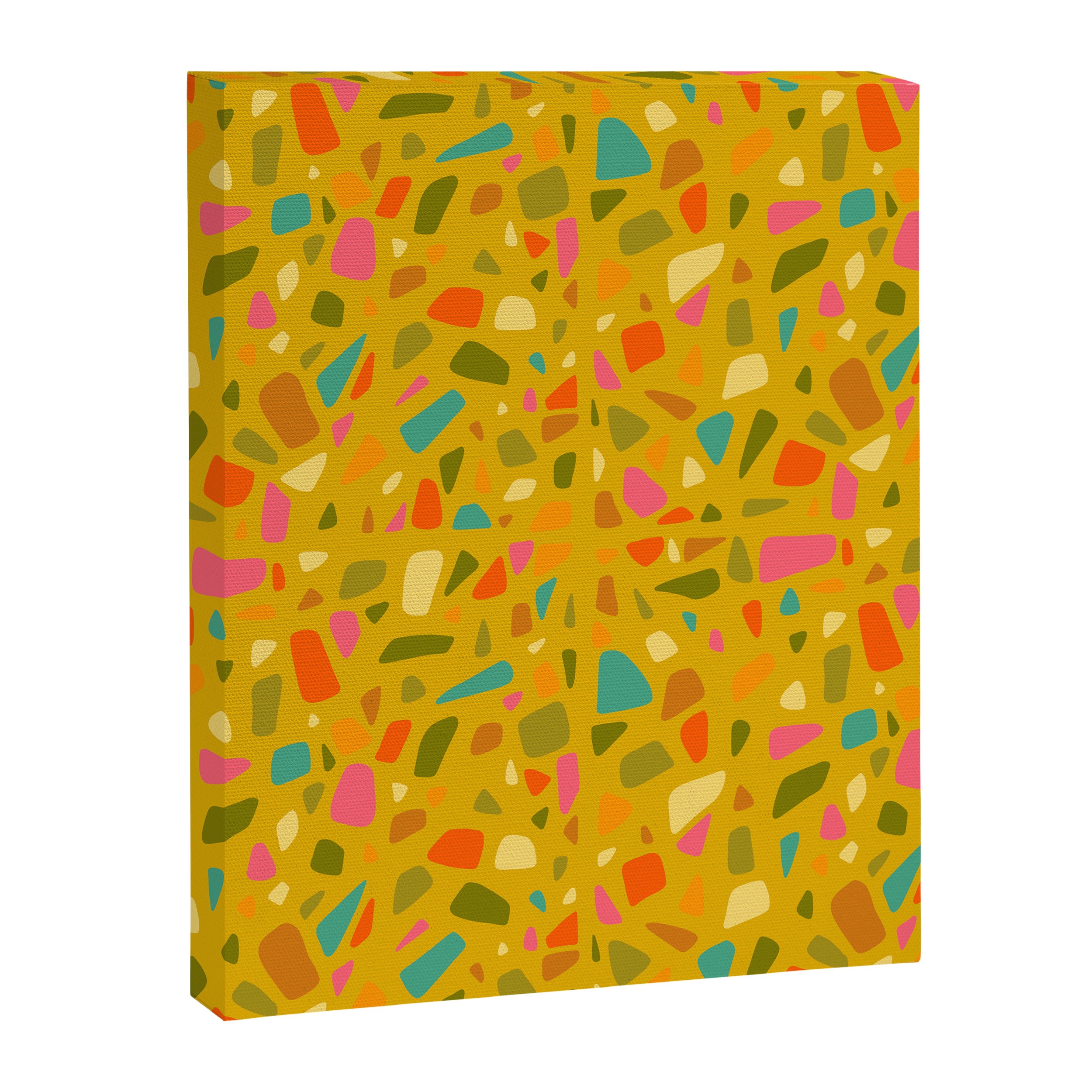 Terrazzo in Mustard Canvas Print Gallery Image 8
