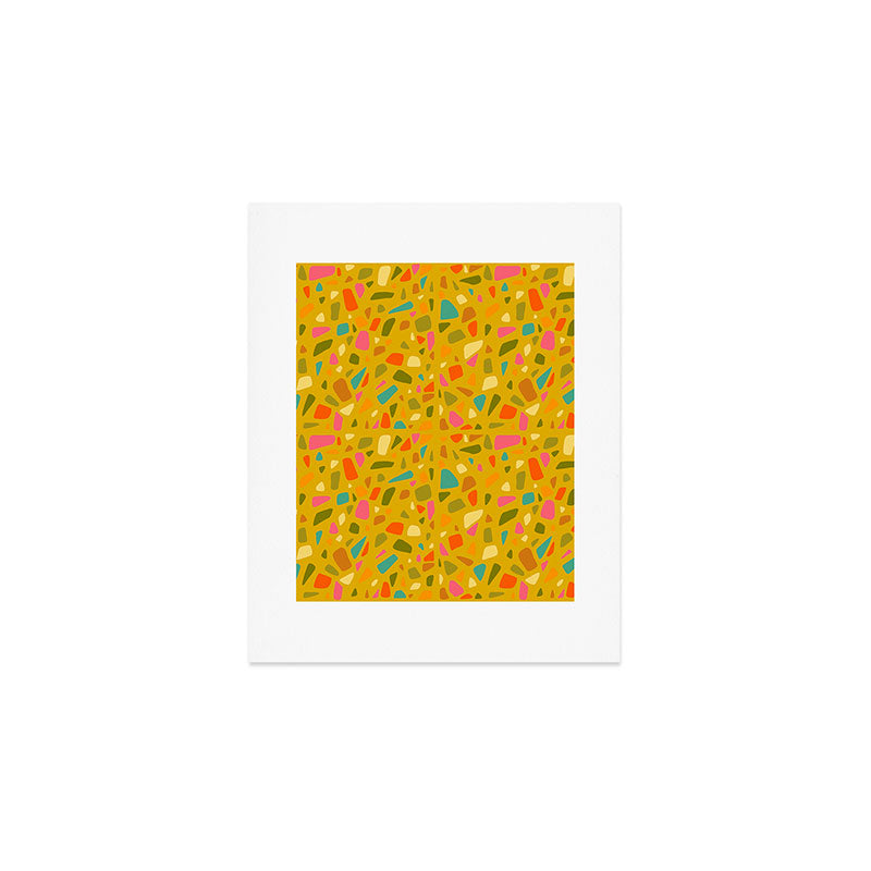 Terrazzo in Mustard Art Print Gallery Image 1