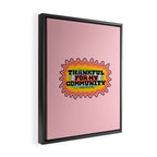 Thankful For My Community Framed Canvas Print Gallery Image 2