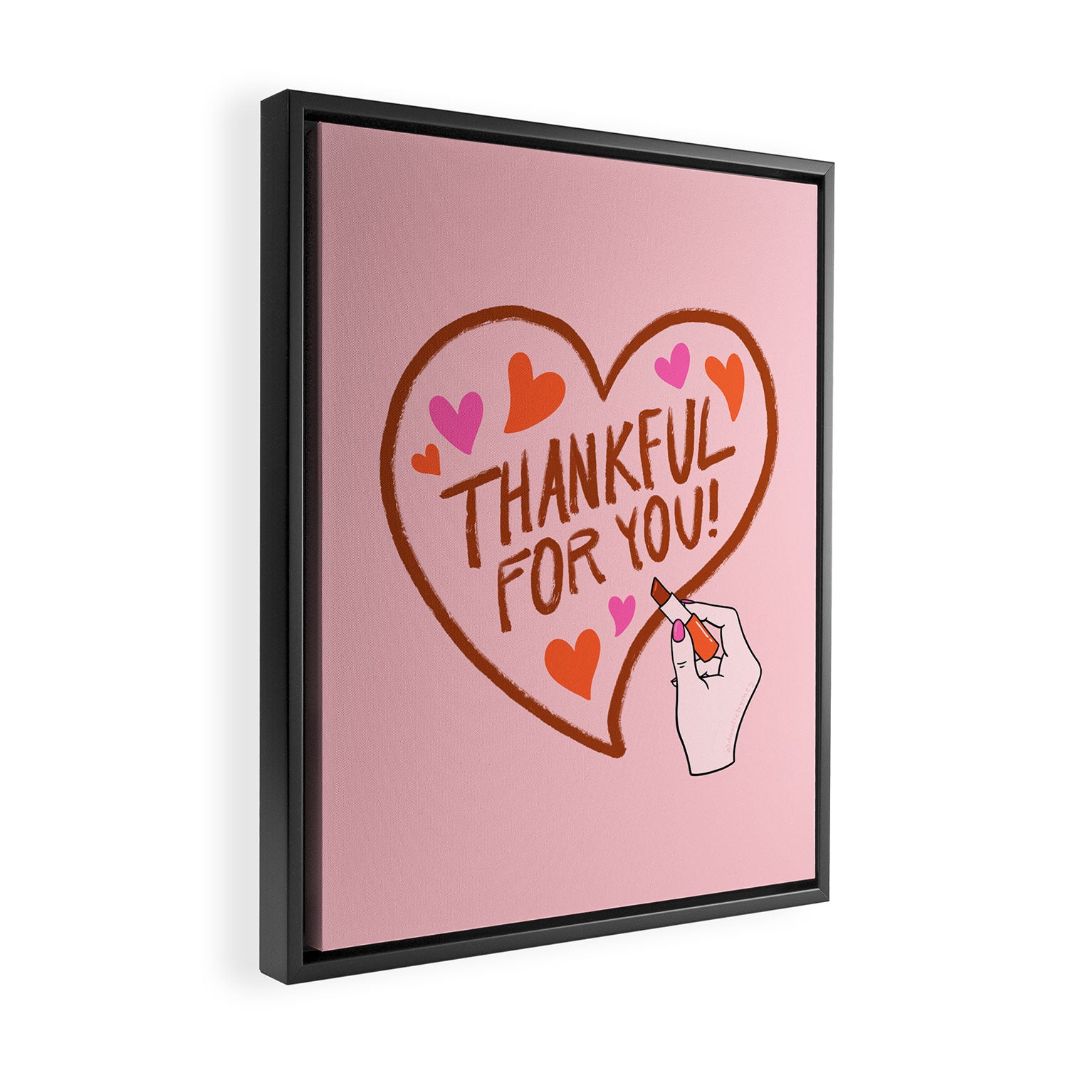 Thankful For You Framed Canvas Print Gallery Image 2