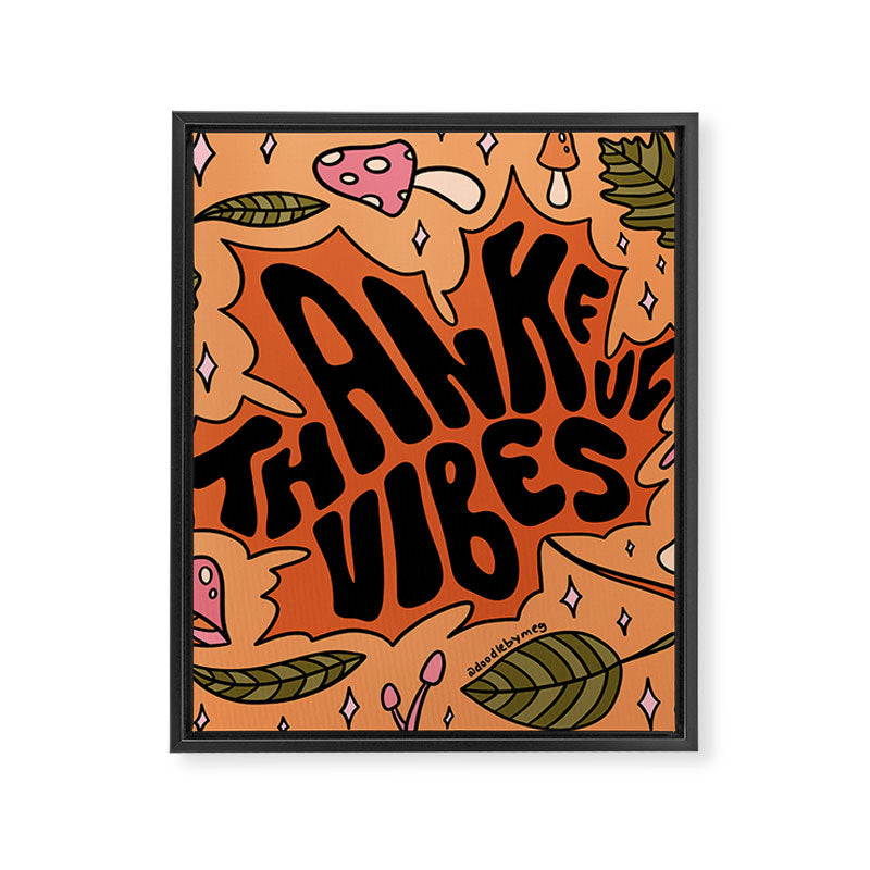Thankful Vibes Framed Canvas Print Gallery Image 8
