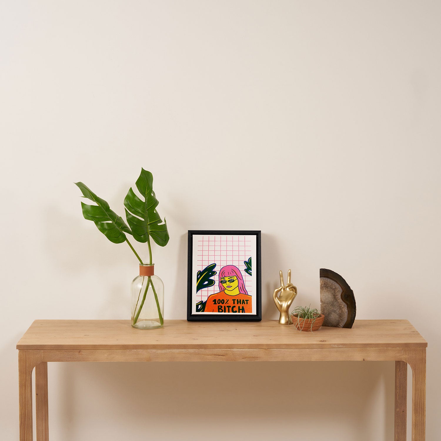 That Bitch Framed Canvas Print Gallery Image 4