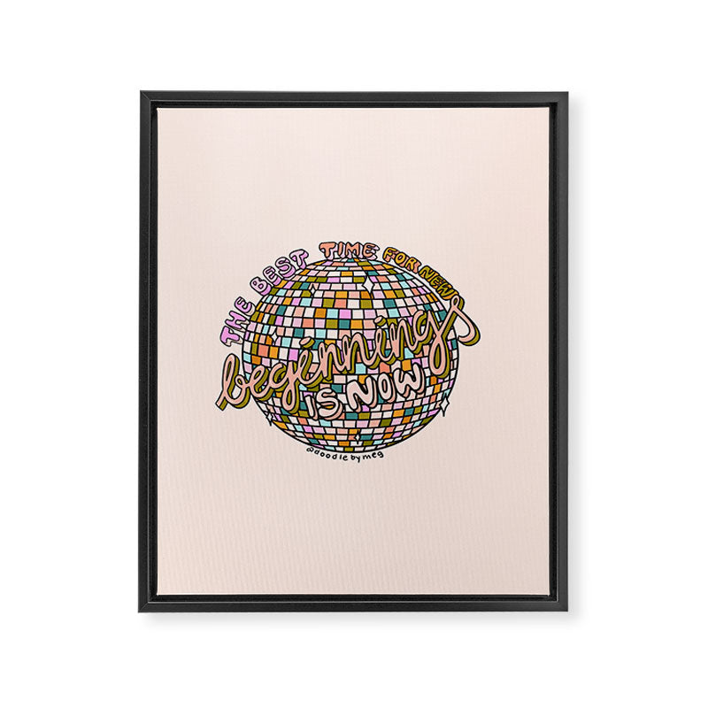The Beginning is Now Framed Canvas Print Gallery Image 8