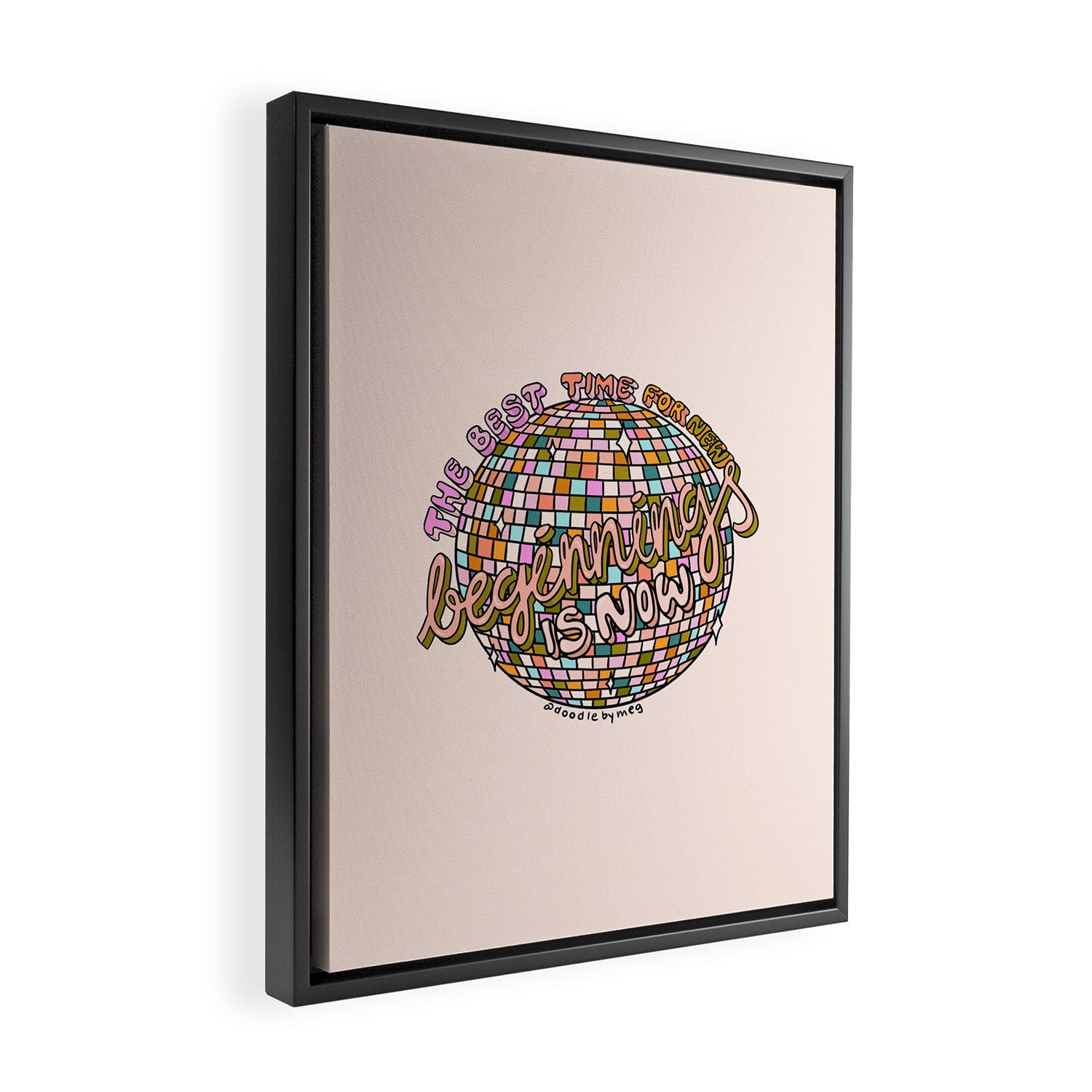 The Beginning is Now Framed Canvas Print Gallery Image 2