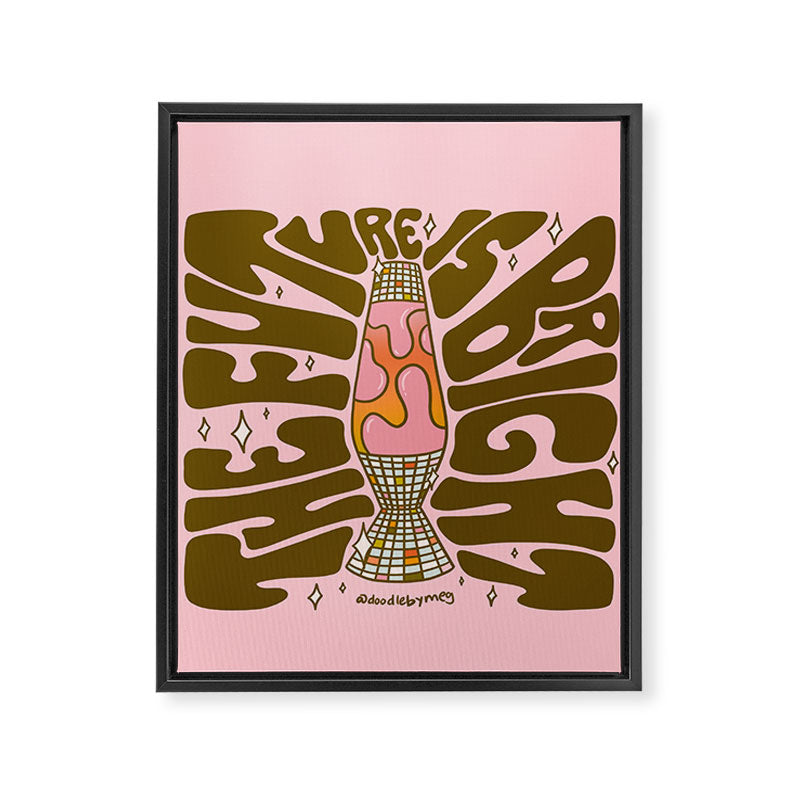 The Future Is Bright Framed Canvas Print Gallery Image 8