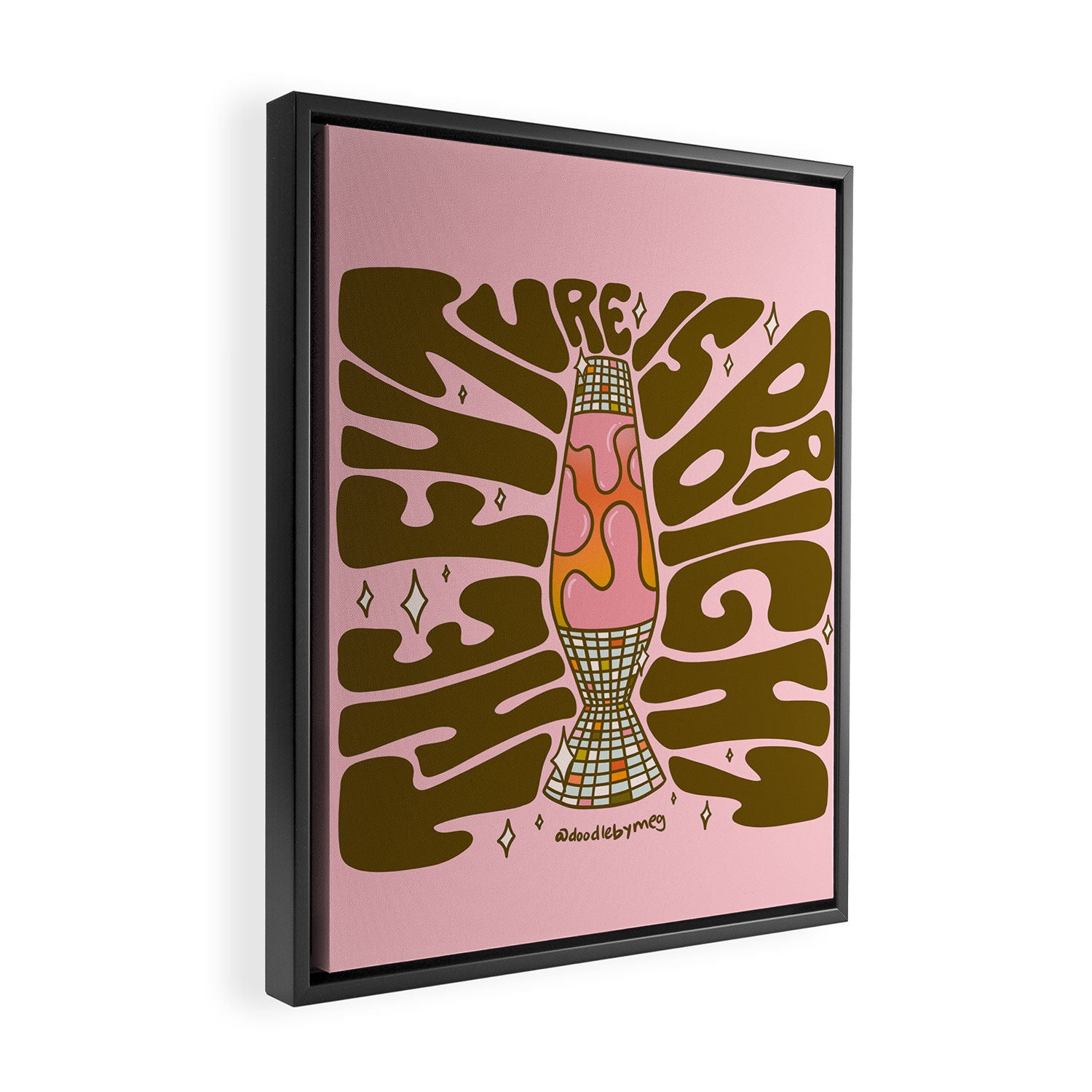 The Future Is Bright Framed Canvas Print Gallery Image 2