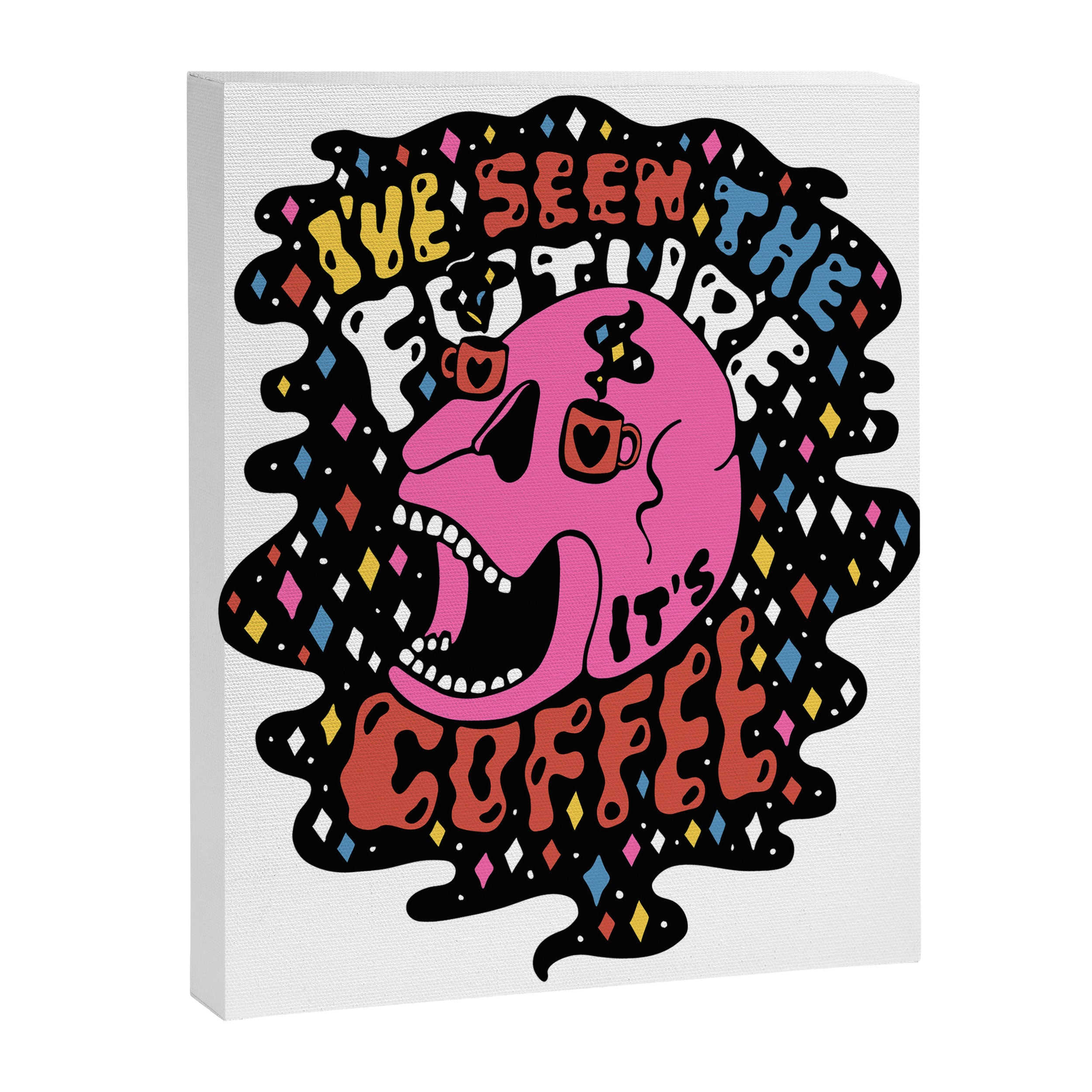 The Future is Coffee in color Canvas Print Gallery Image 8