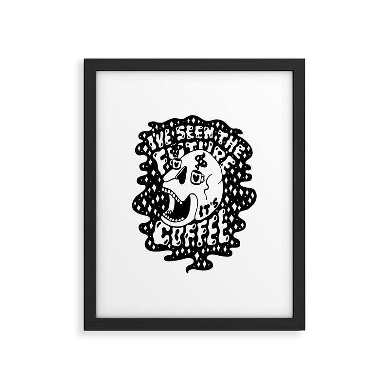 The Future is Coffee Framed Art Print Gallery Image 4