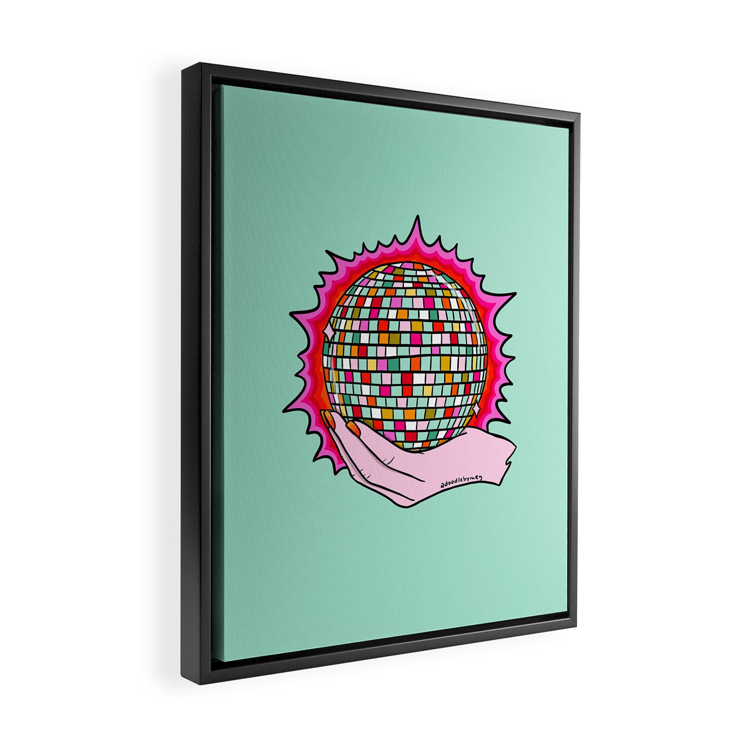 The Holy Disco Ball Framed Canvas Print Gallery Image 2