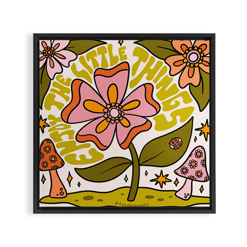 The Little Things Framed Canvas Print Gallery Image 3
