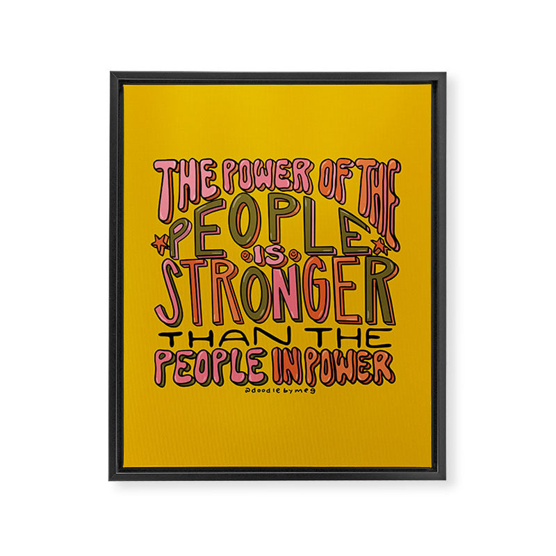 The Power of the People Framed Canvas Print Gallery Image 8