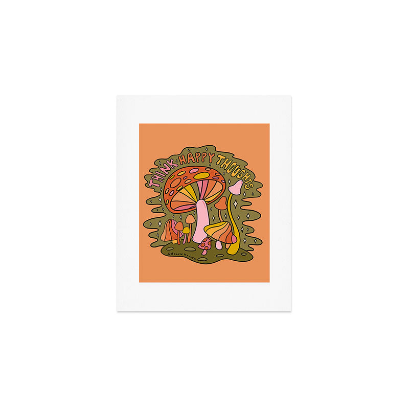Think Happy Thoughts Art Print Gallery Image 1