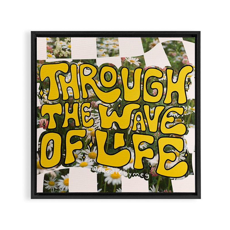Through the Wave of Life Framed Canvas Print Gallery Image 3