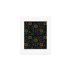Tie Dye Moon and Star Print in Blue Art Print Gallery Image 1