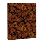 Tie Dye Moon and Star Print in Orange Canvas Print Gallery Image 8