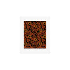 Tie Dye Moon and Star Print in Orange Art Print Gallery Image 1