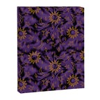 Tie Dye Moon and Stars Print in Purple Canvas Print Gallery Image 8