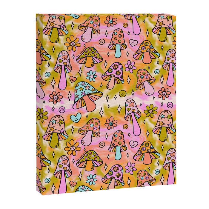 Tie Dye Mushroom Print Canvas Print Gallery Image 1