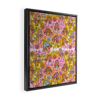 Tie Dye Mushroom Print Framed Canvas Print Gallery Image 2