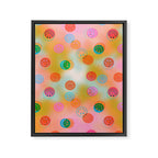 Tie Dye Smiley Face Stamp Print Framed Canvas Print Gallery Image 8