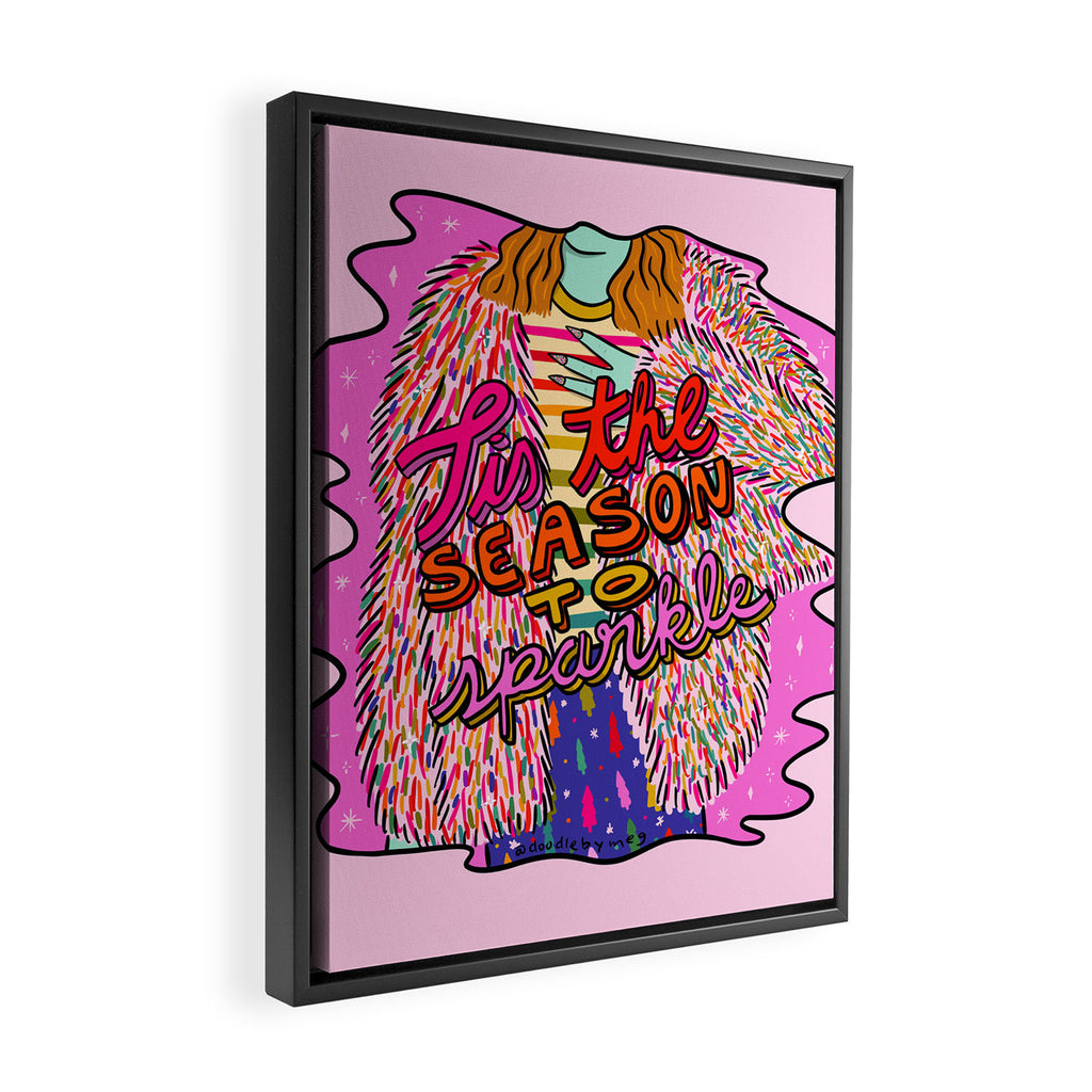 Tis the Season to Sparkle Framed Canvas Print Gallery Image 2
