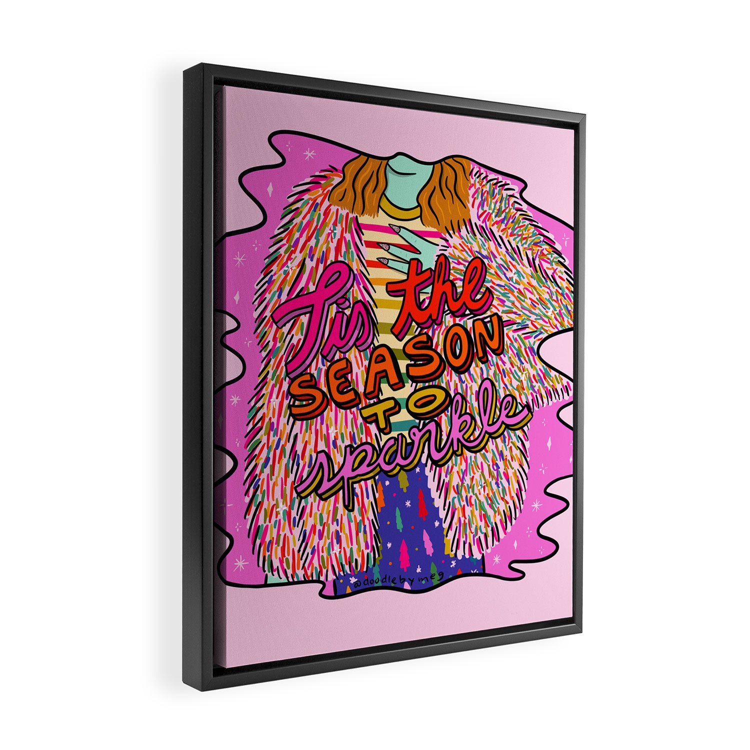 Tis the Season to Sparkle Framed Canvas Print Gallery Image 2