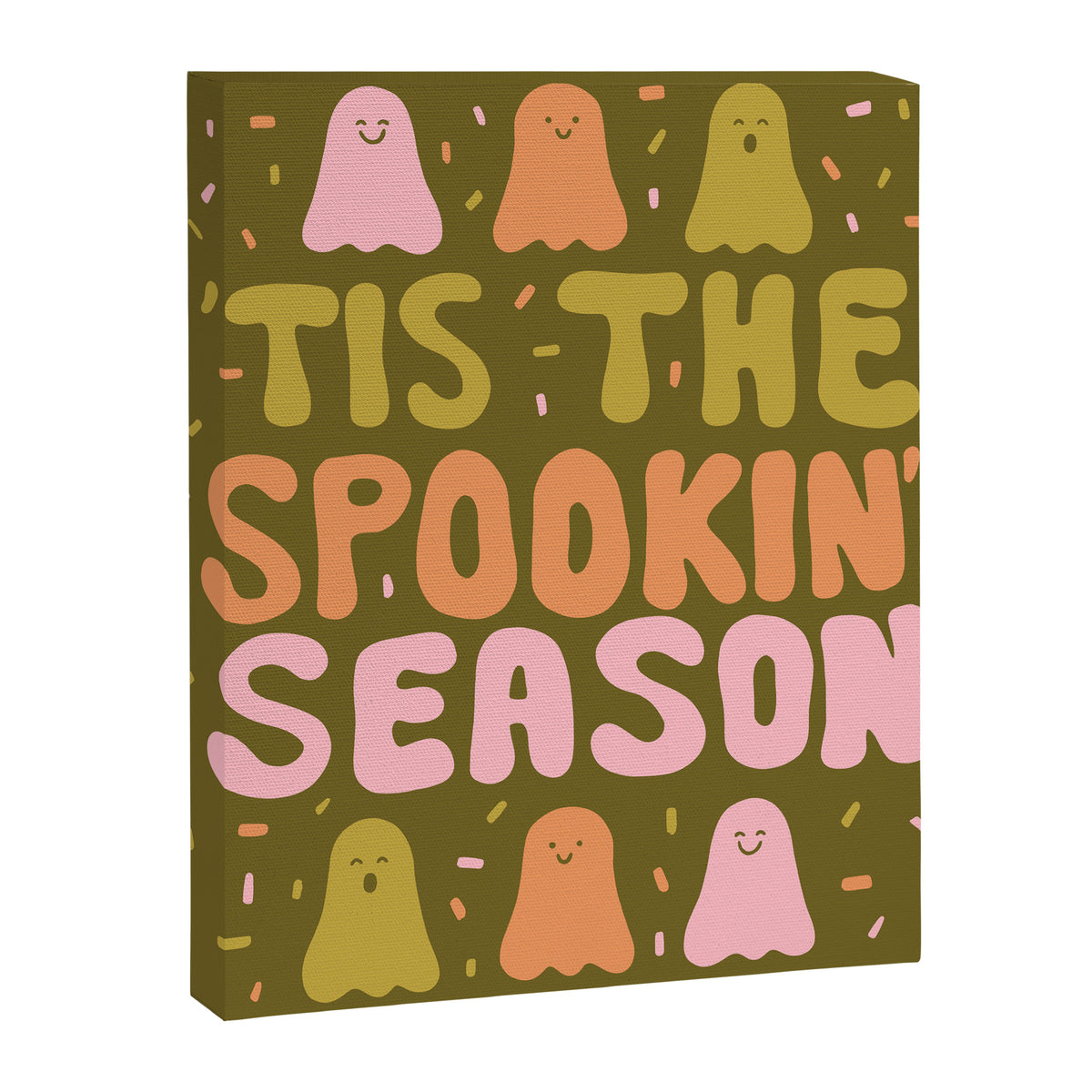 'Tis the Spookin Season in Green Canvas Print Gallery Image 8
