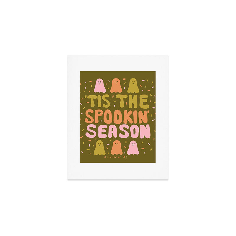 'Tis the Spookin Season in Green Art Print Gallery Image 1