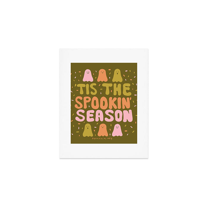 'Tis the Spookin Season in Green Art Print Gallery Image 1