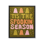 'Tis the Spookin Season in Green Framed Canvas Print Gallery Image 8