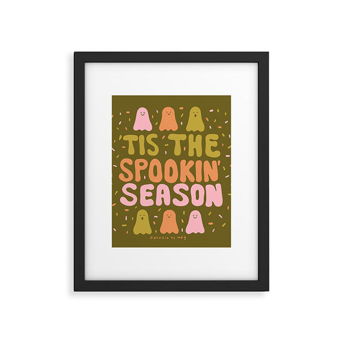'Tis the Spookin Season in Green Framed Art Print Gallery Image 1