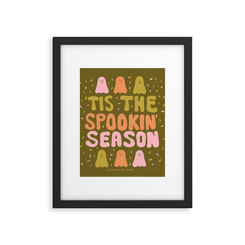 'Tis the Spookin Season in Green Framed Art Print Gallery Image 6