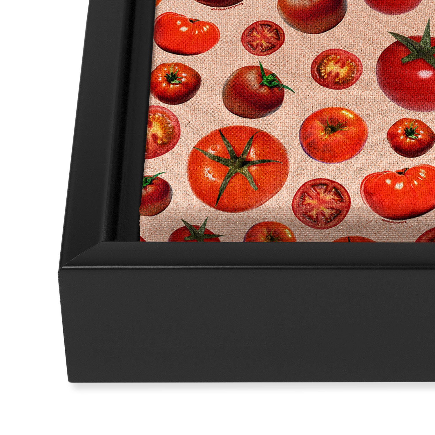 Tomato Collage Print Framed Canvas Print Gallery Image 3