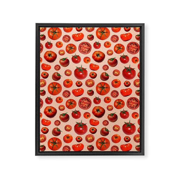 Tomato Collage Print Framed Canvas Print Gallery Image 1