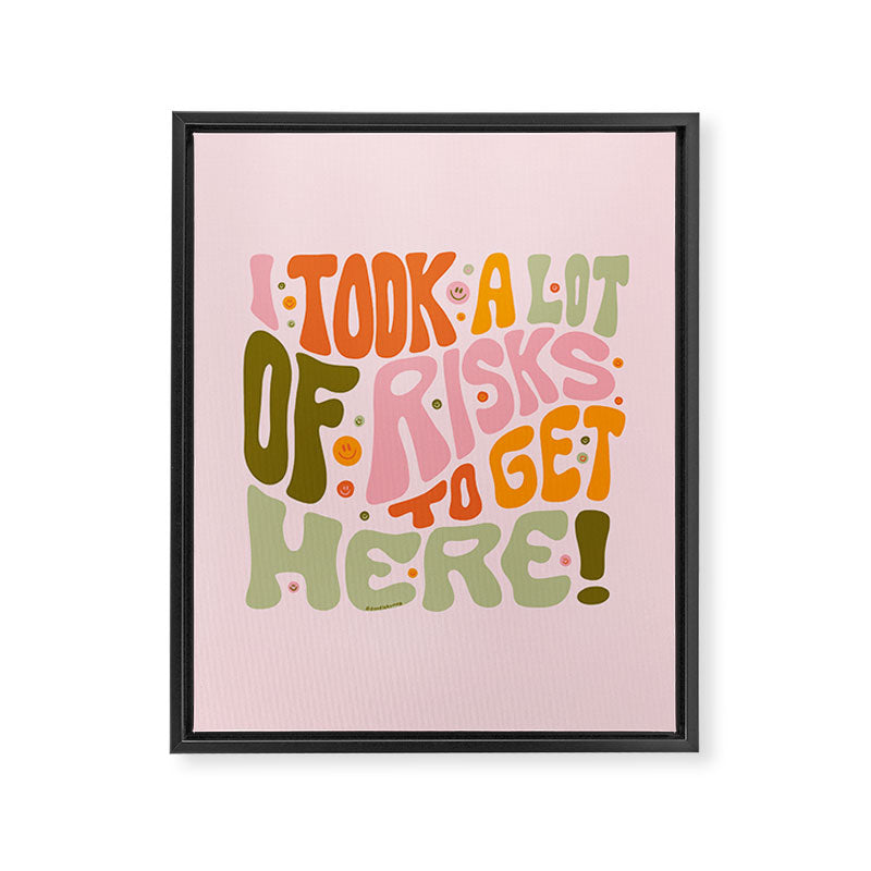 Took A Lot of Risks Framed Canvas Print Gallery Image 8
