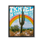 Travel In Your Own Path Framed Canvas Print Gallery Image 6
