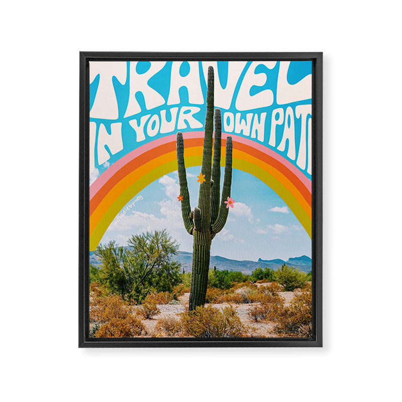 Travel In Your Own Path Framed Canvas Print Gallery Image 6