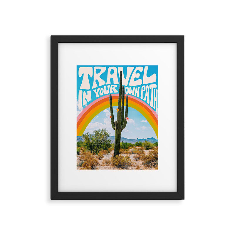 Travel In Your Own Path Framed Art Print Gallery Image 5