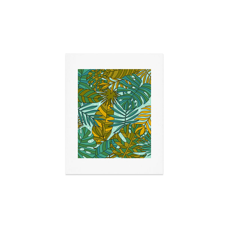 Tropical Leaves Print Art Print Gallery Image 1