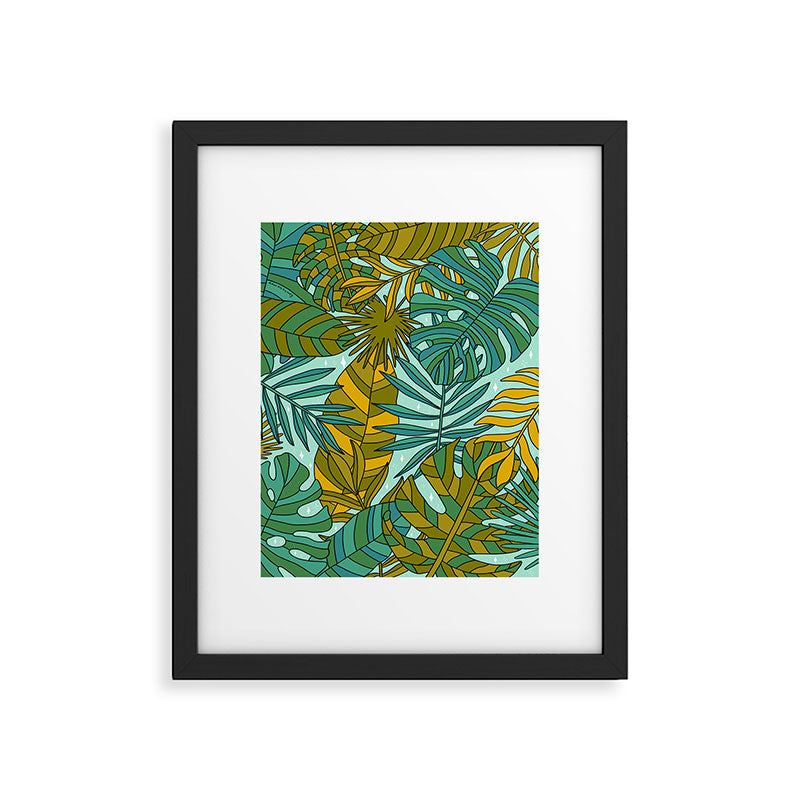 Tropical Leaves Print Framed Art Print Gallery Image 6