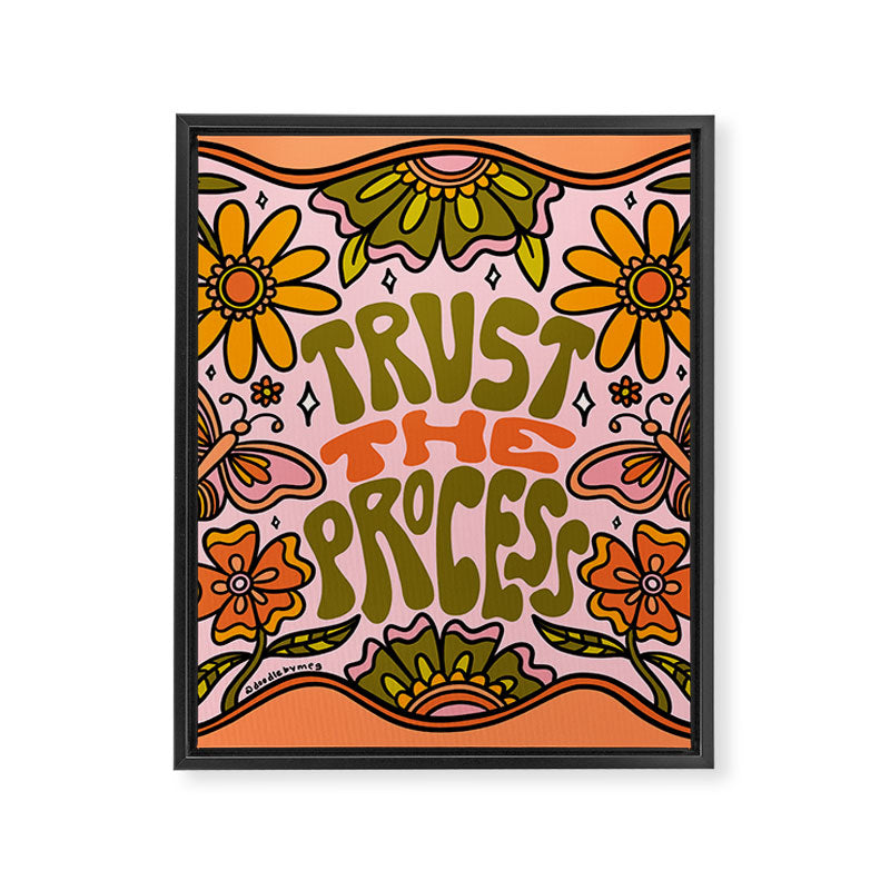 Trust The Process Framed Canvas Print Gallery Image 8