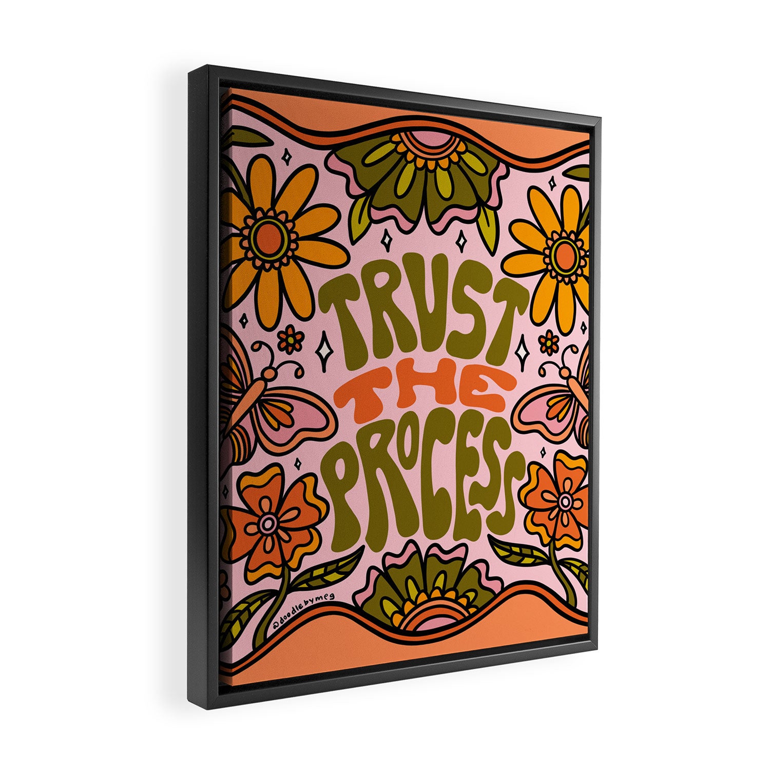 Trust The Process Framed Canvas Print Gallery Image 2