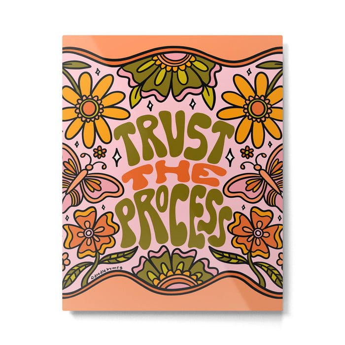 Trust The Process Metal Print Gallery Image 1