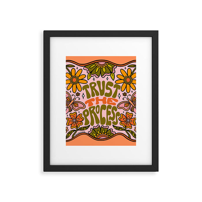 Trust The Process Framed Art Print Gallery Image 1