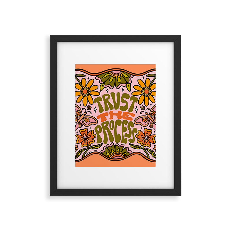 Trust The Process Framed Art Print Gallery Image 6