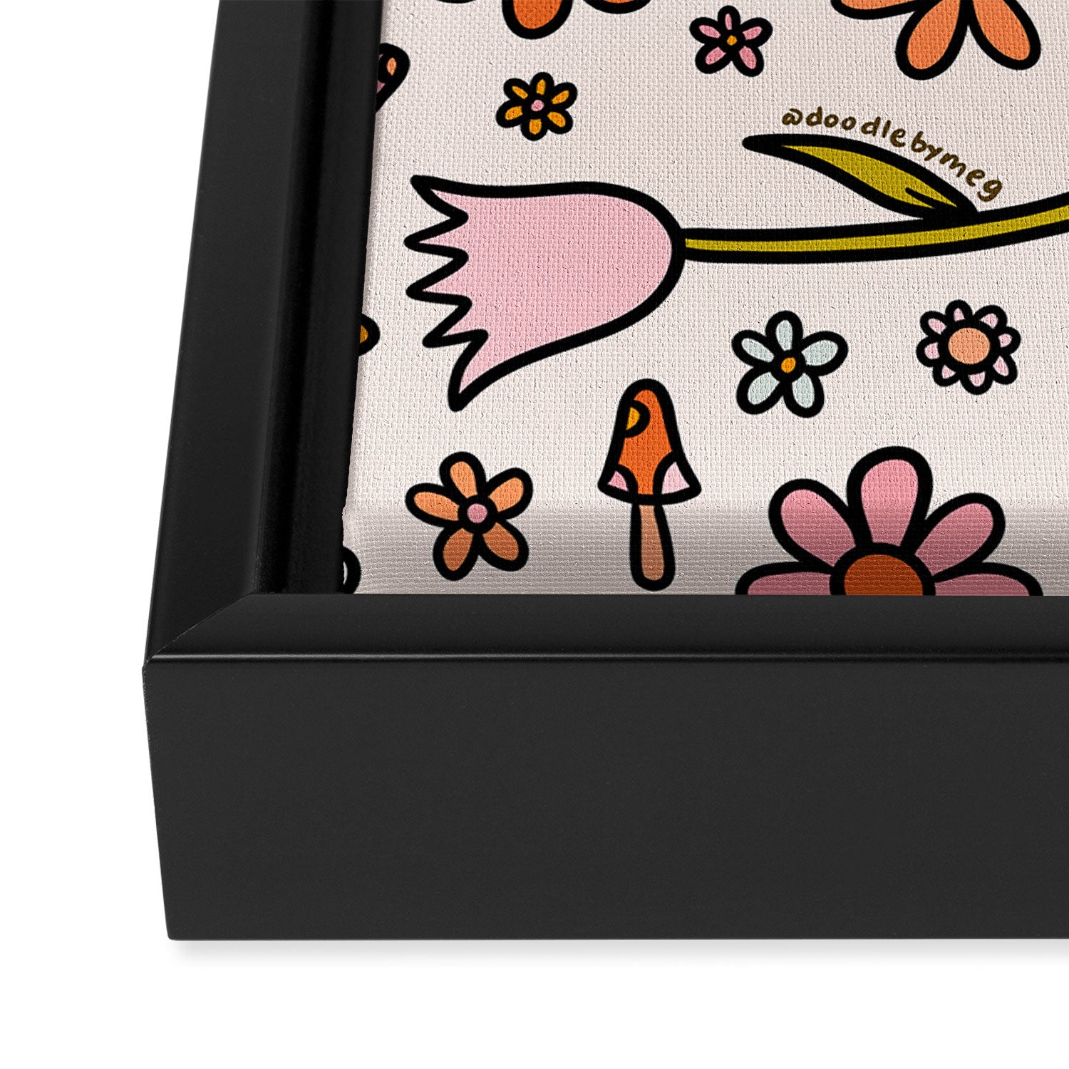 Tulip Print Framed Canvas Print Gallery Image 3