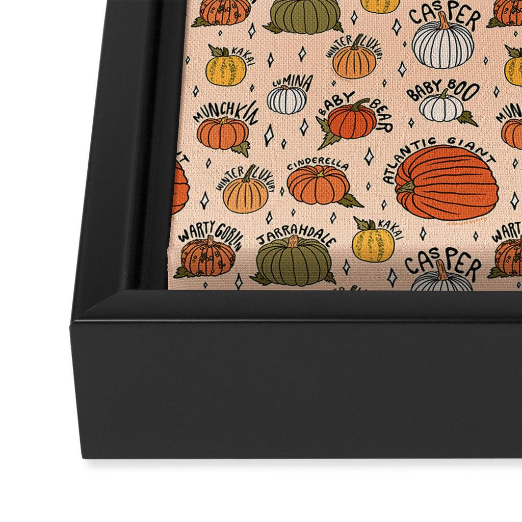 Types of Pumpkins Print Framed Canvas Print Gallery Image 3