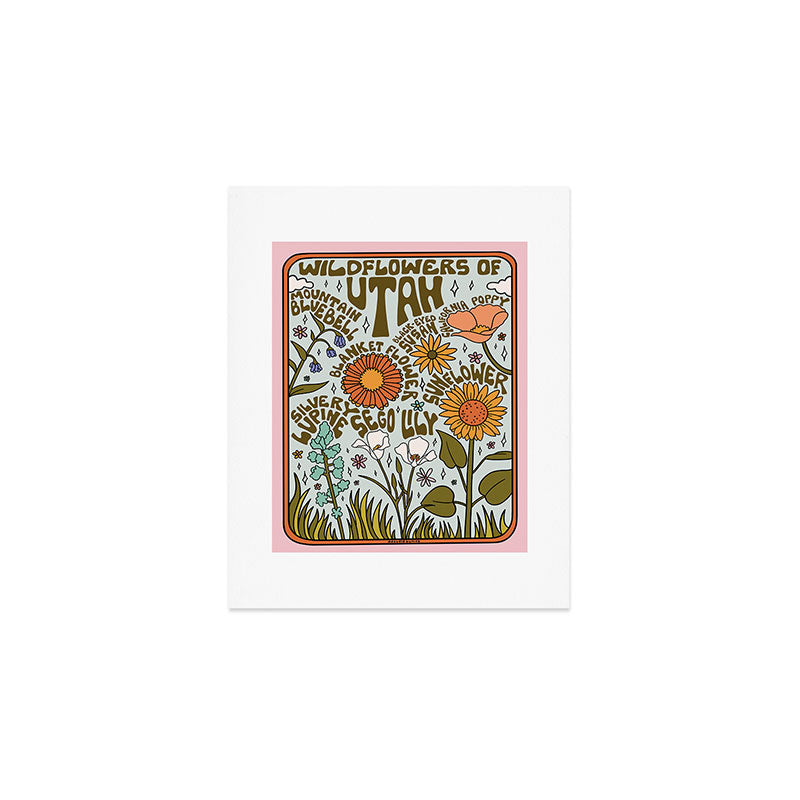 Utah Wildflowers Art Print Gallery Image 1