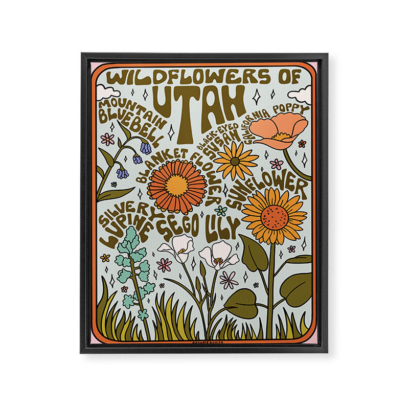 Utah Wildflowers Framed Canvas Print Gallery Image 8