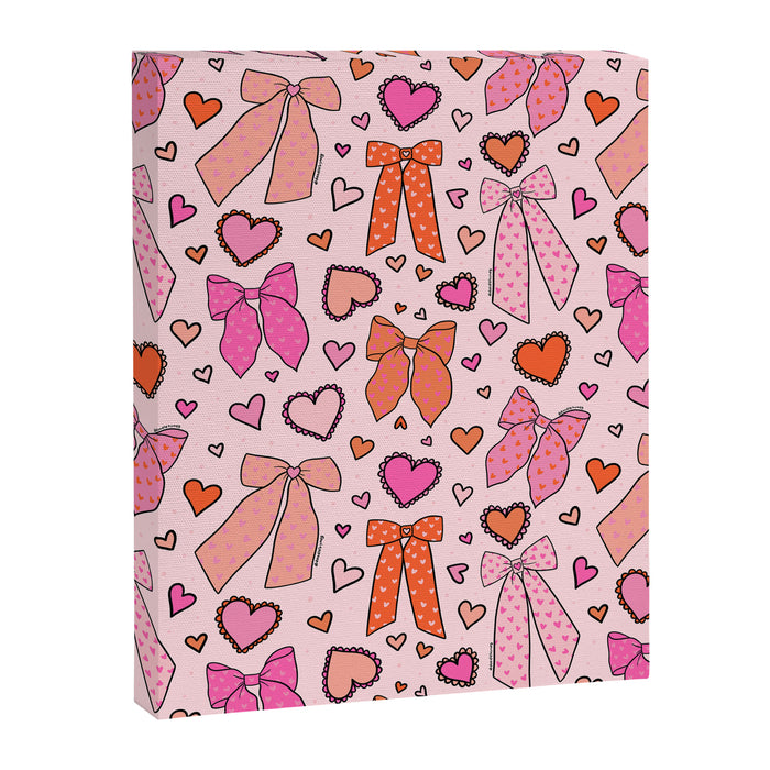 Valentine Bow Print Canvas Print Gallery Image 1